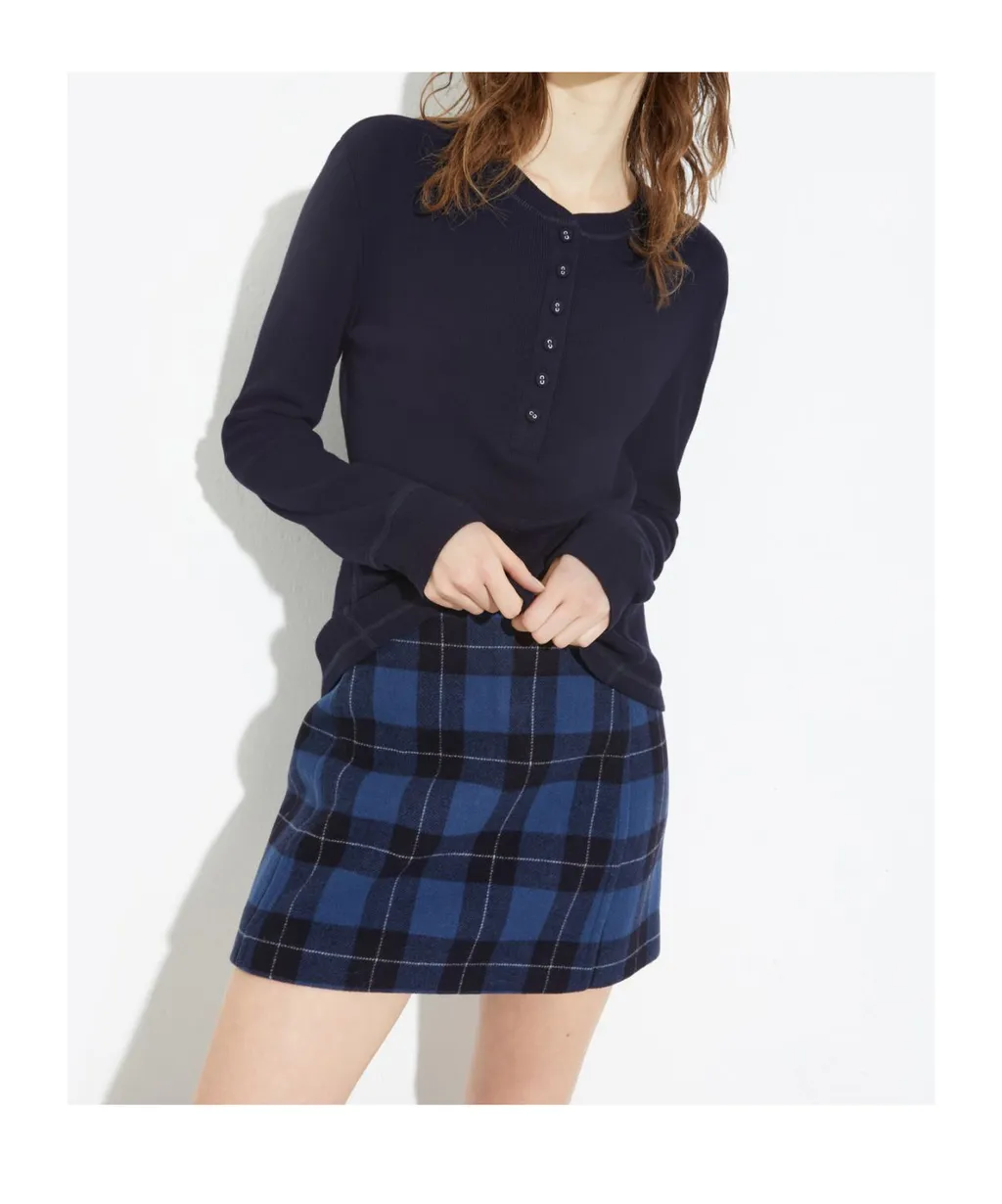 Long-Sleeved Ribbed T-Shirt