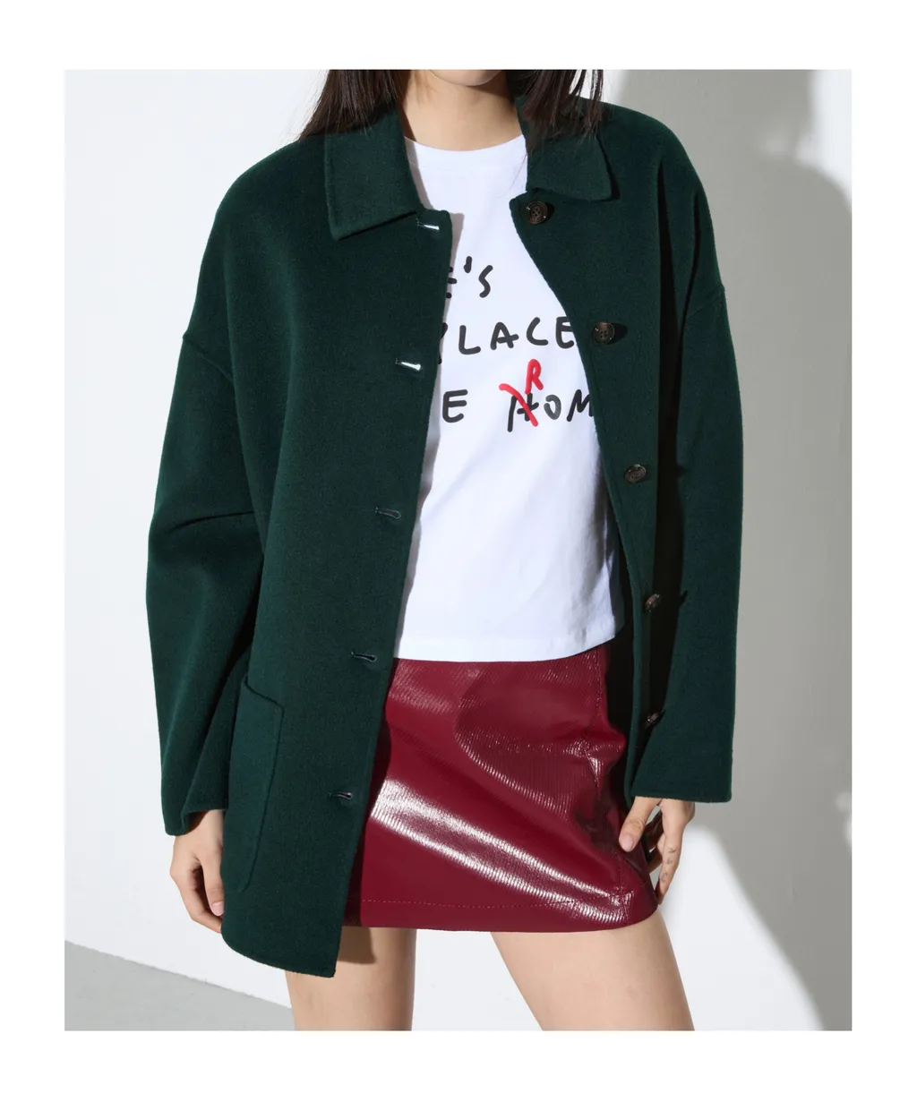Double-Sided Wool Shacket