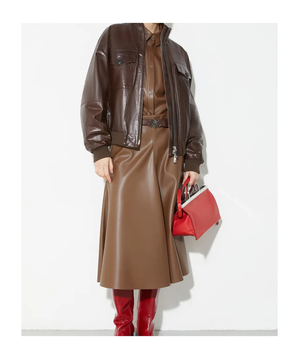 Coated-Jersey Shacket