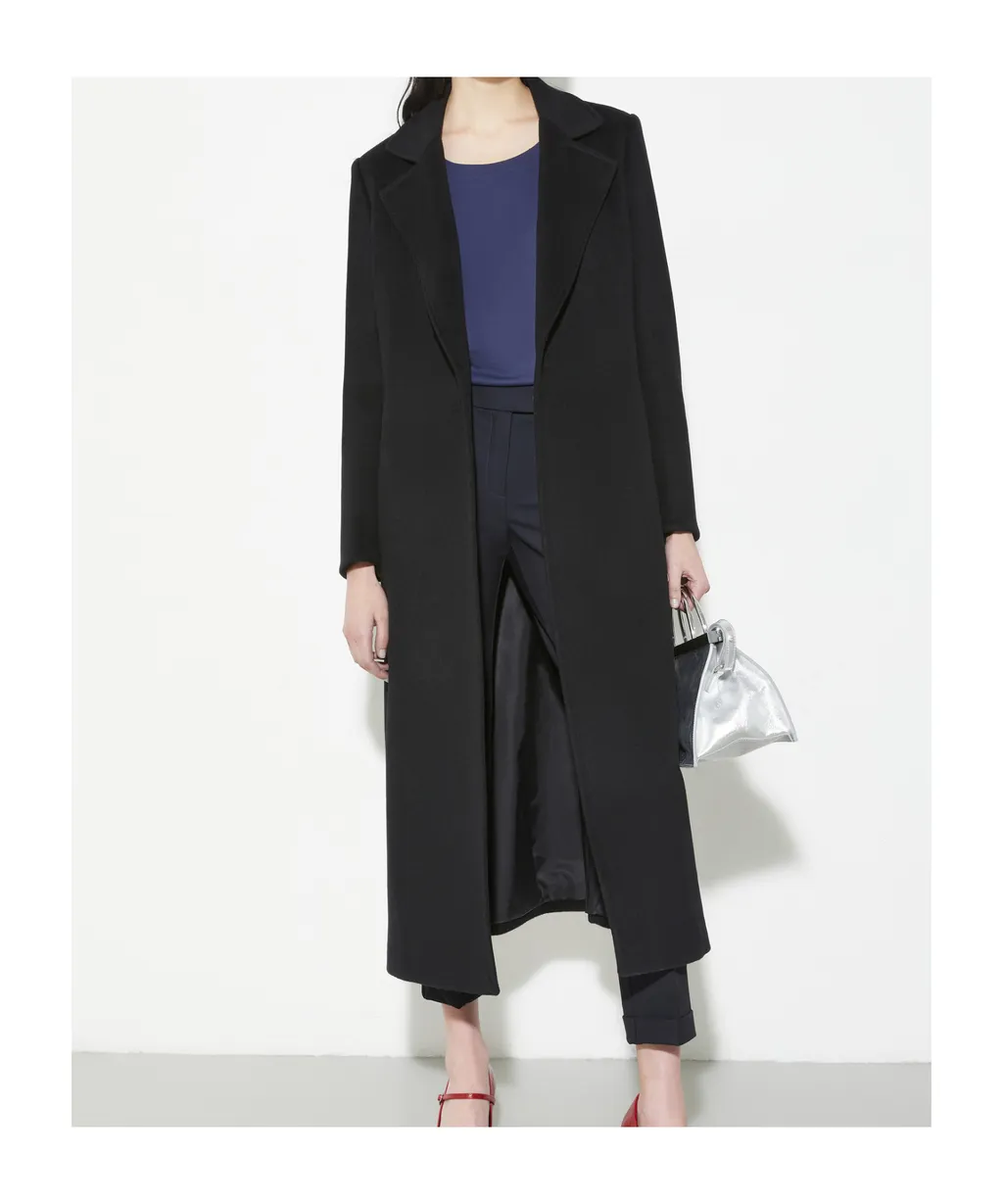 Wool Belted Long Coat
