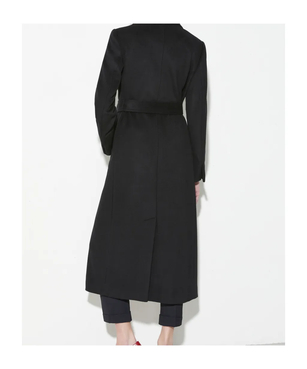 Wool Belted Long Coat