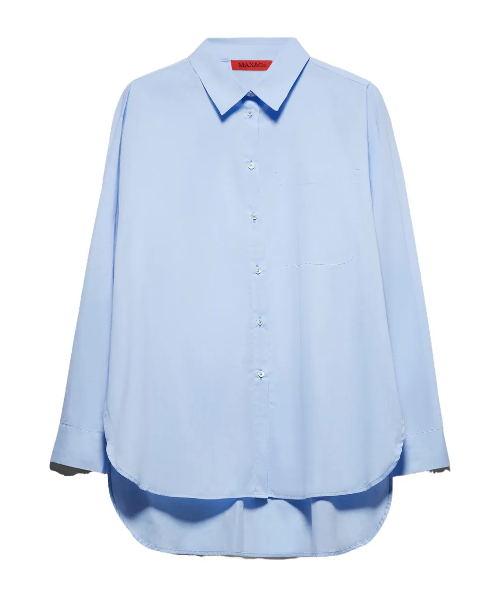 Loose-Fitting Poplin Shirt