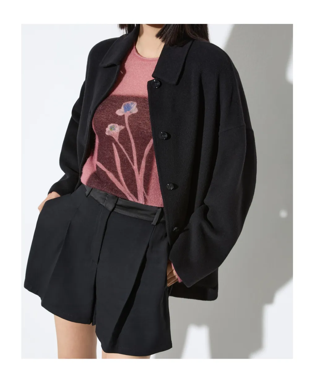 Double-Sided Wool Shacket