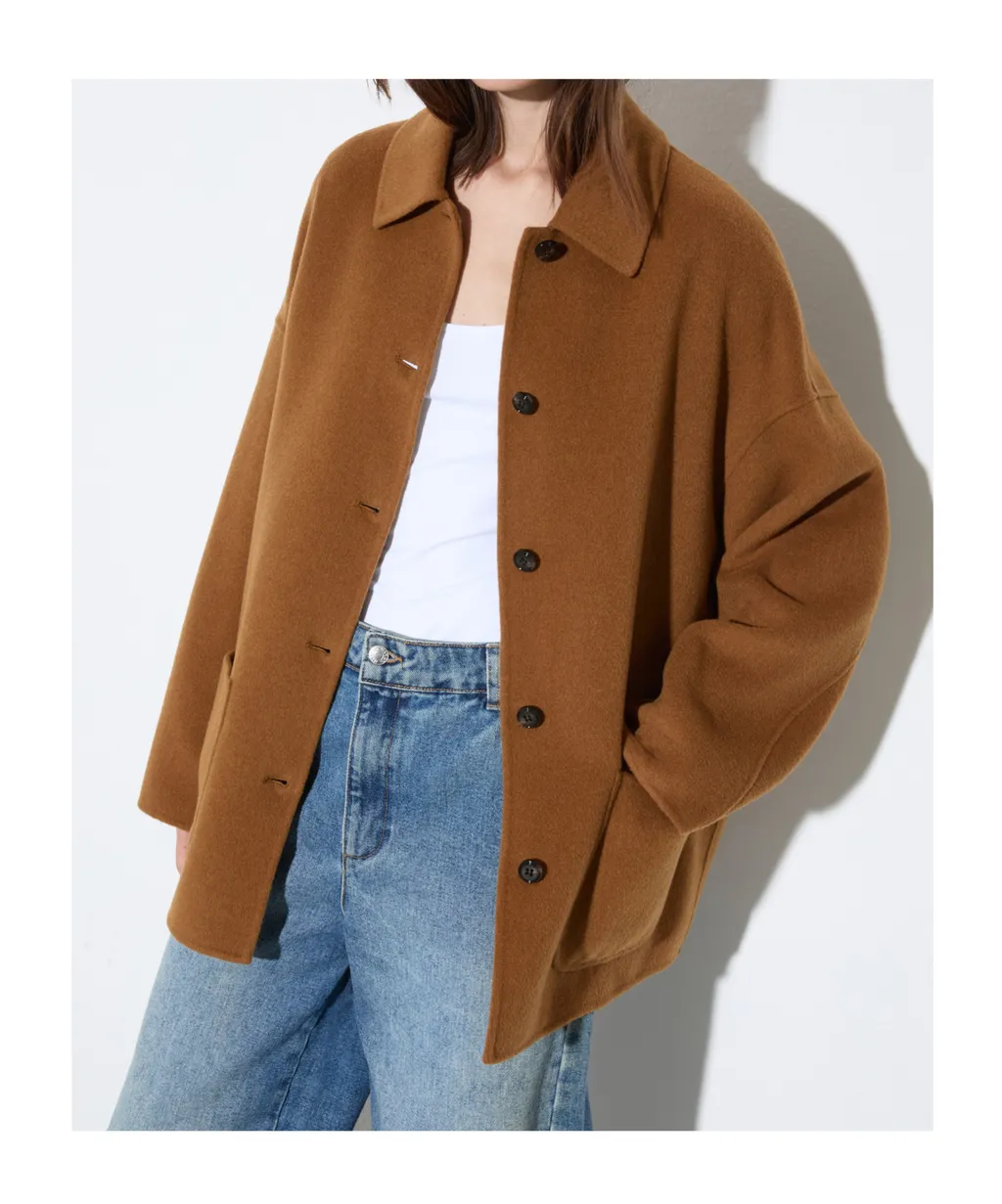 Double-Sided Wool Shacket