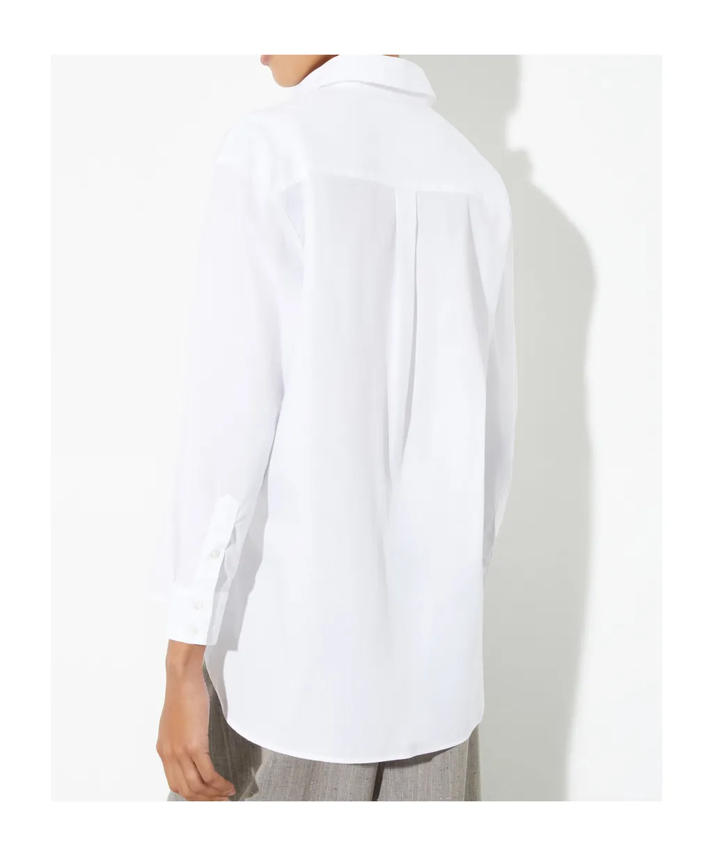Loose-Fitting Poplin Shirt