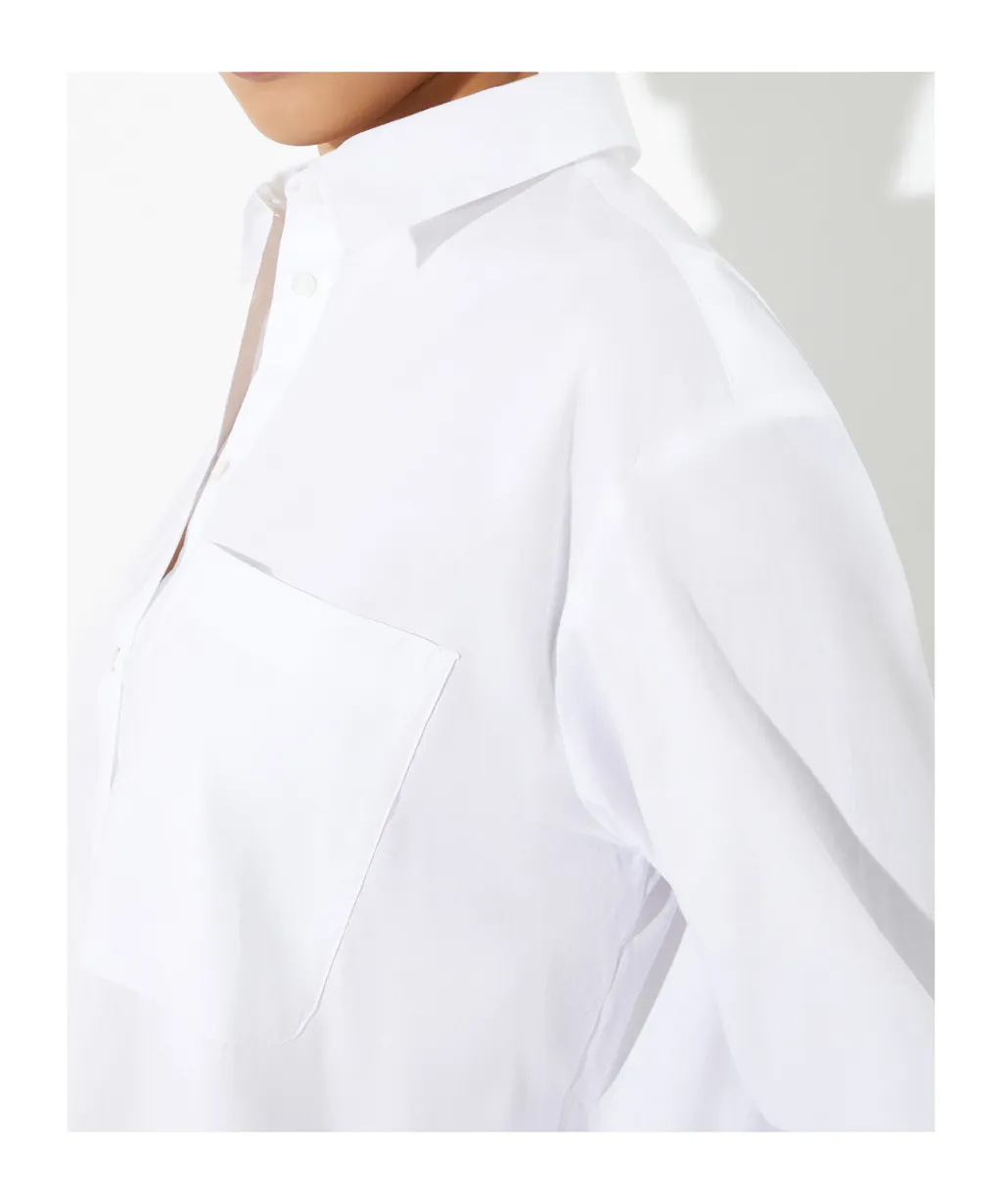 Loose-Fitting Poplin Shirt