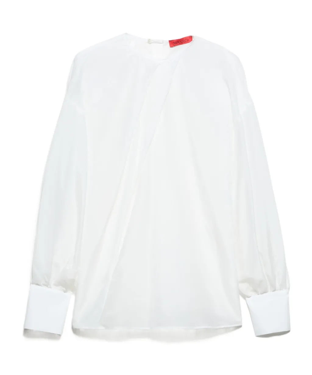 Silk And Cotton Voile Blouse