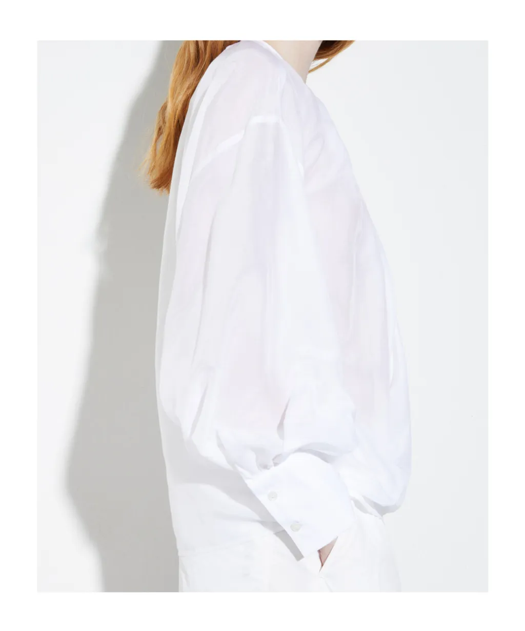 Silk And Cotton Voile Blouse