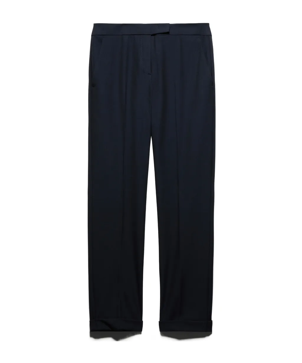 Slim Trousers With Turn-Ups