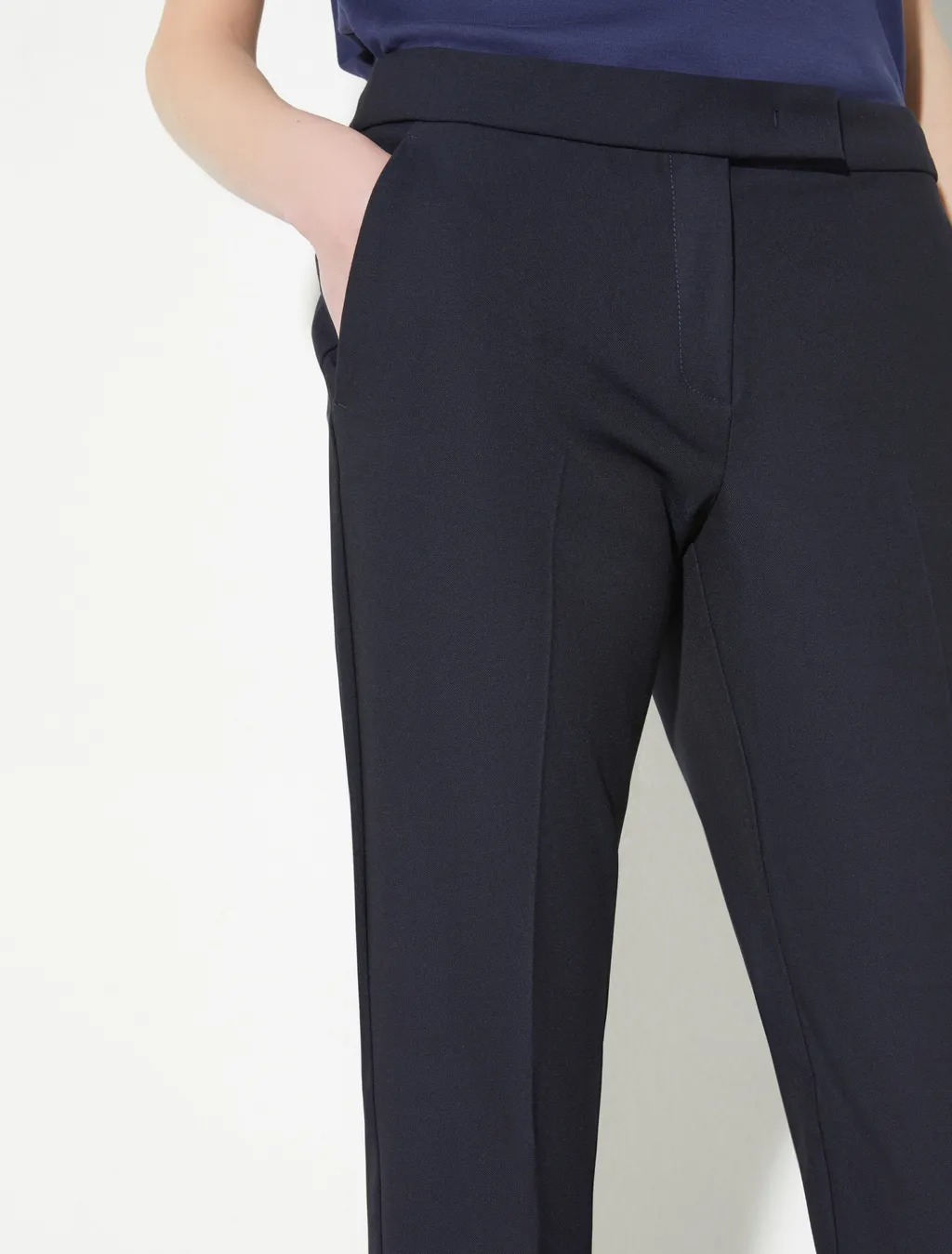 Slim Trousers With Turn-Ups