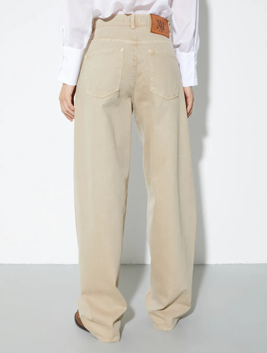 Barrel Leg Drill Trousers