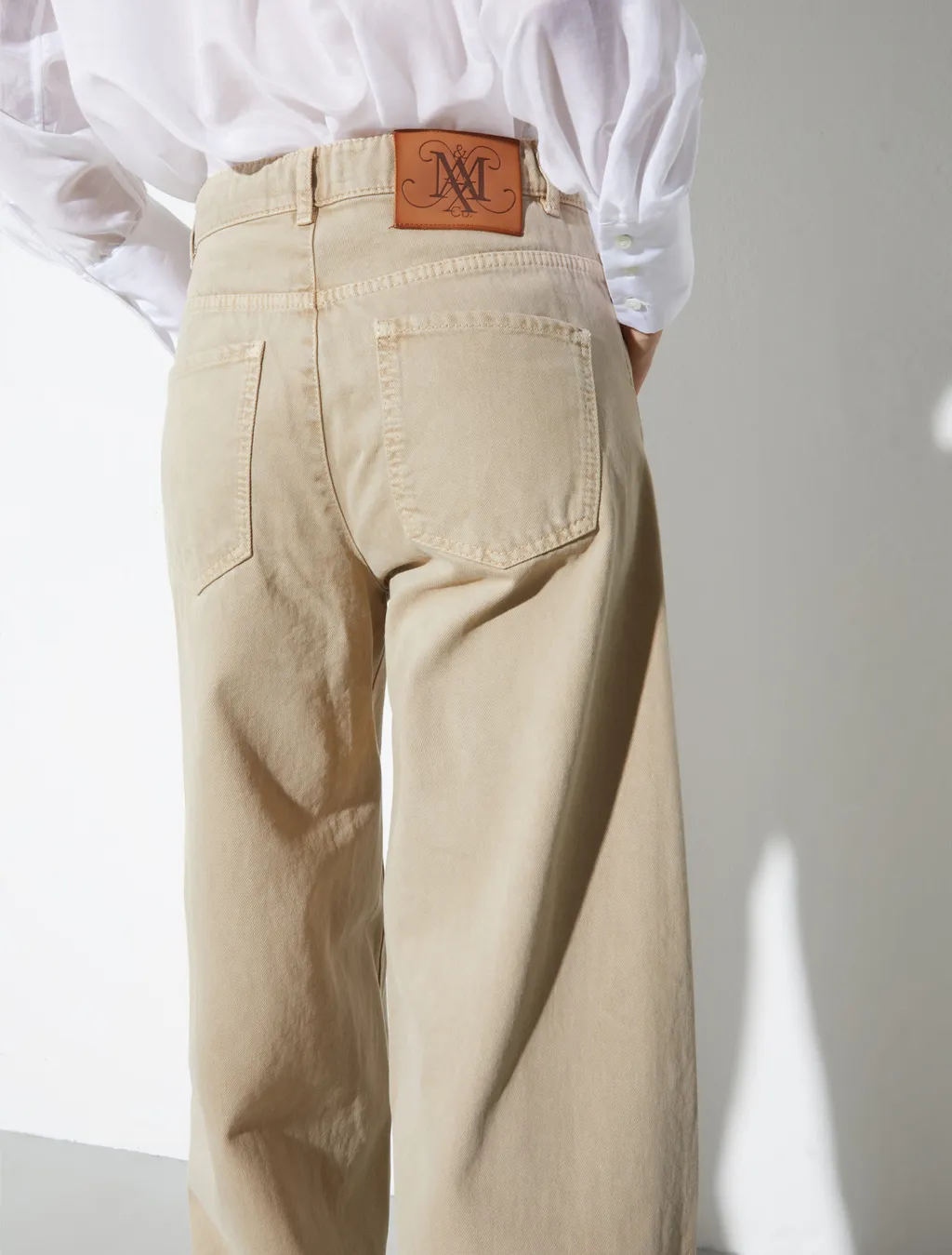 Barrel Leg Drill Trousers