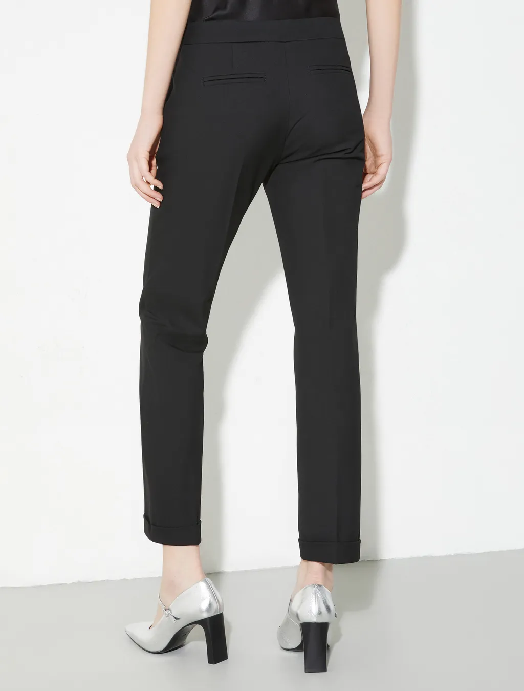 Slim Trousers With Turn-Ups