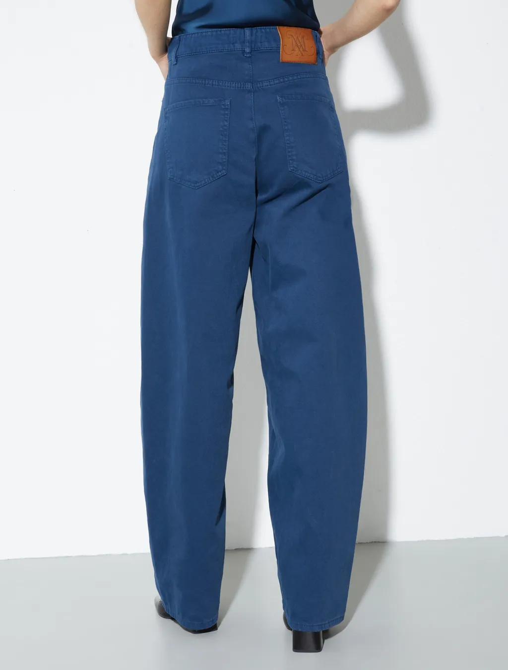Barrel Leg Drill Trousers