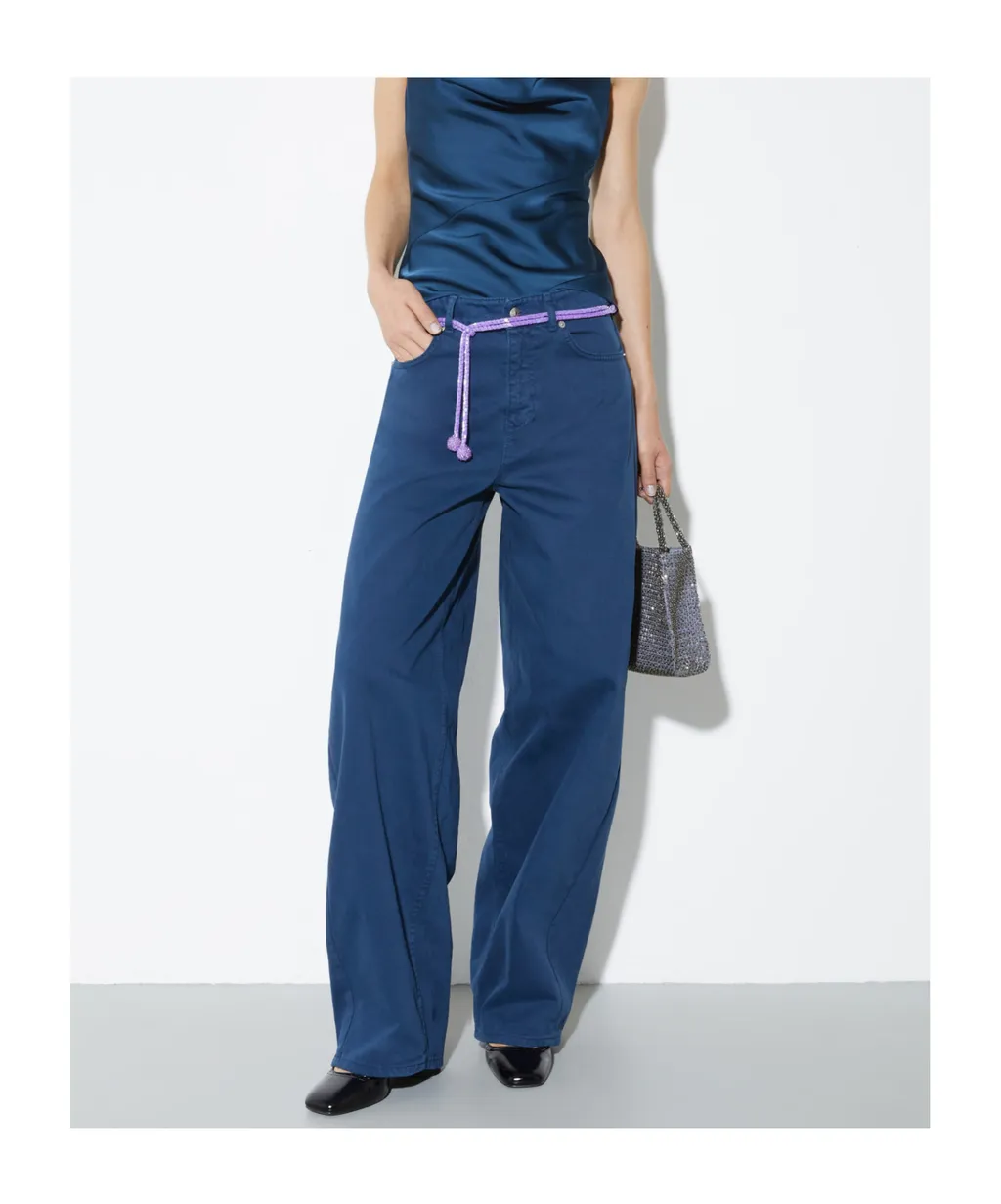 Barrel Leg Drill Trousers