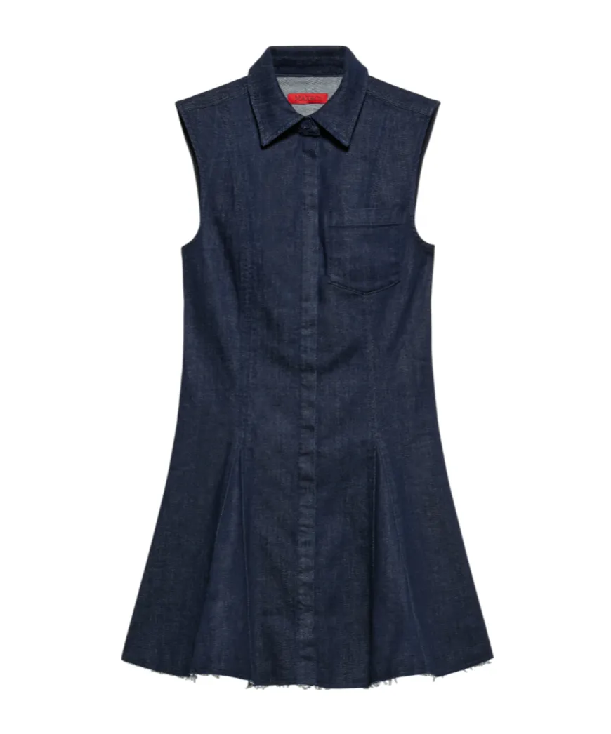 Flared Denim Shirt Dress