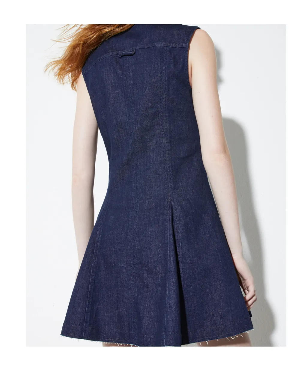 Flared Denim Shirt Dress
