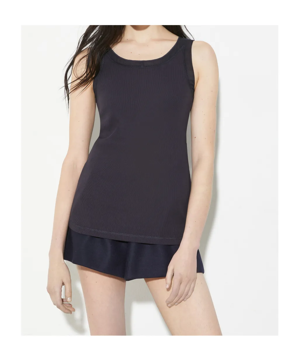 Ribbed Cotton Vest