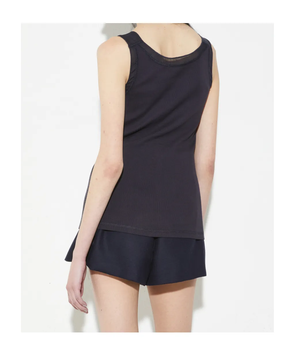 Ribbed Cotton Vest