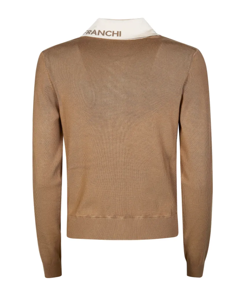 Elisabetta Franchi Shiny Bands Knit Jacket