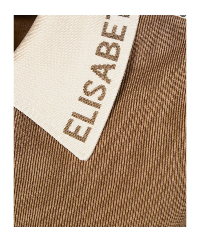 Elisabetta Franchi Shiny Bands Knit Jacket