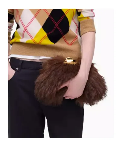 Marc Jacobs The Faux Fur Glam Small Clutch Bag