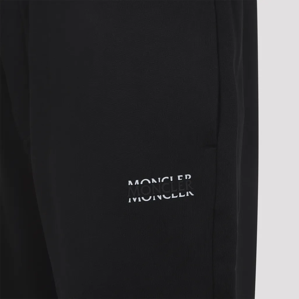 Moncler Logo Embroidered Elastic-Waist Pants