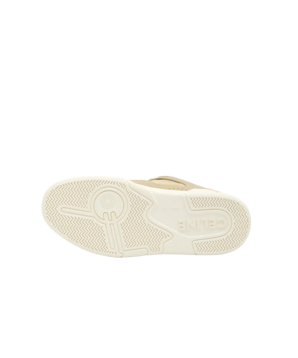 Celine Trainer Ct-09 Low Lace-Up Sneaker In Suede Calfskin And Mesh