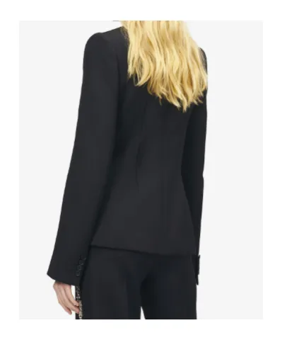 Alexander Mcqueen Chain Mail Embroidery Single-Breasted Jacket