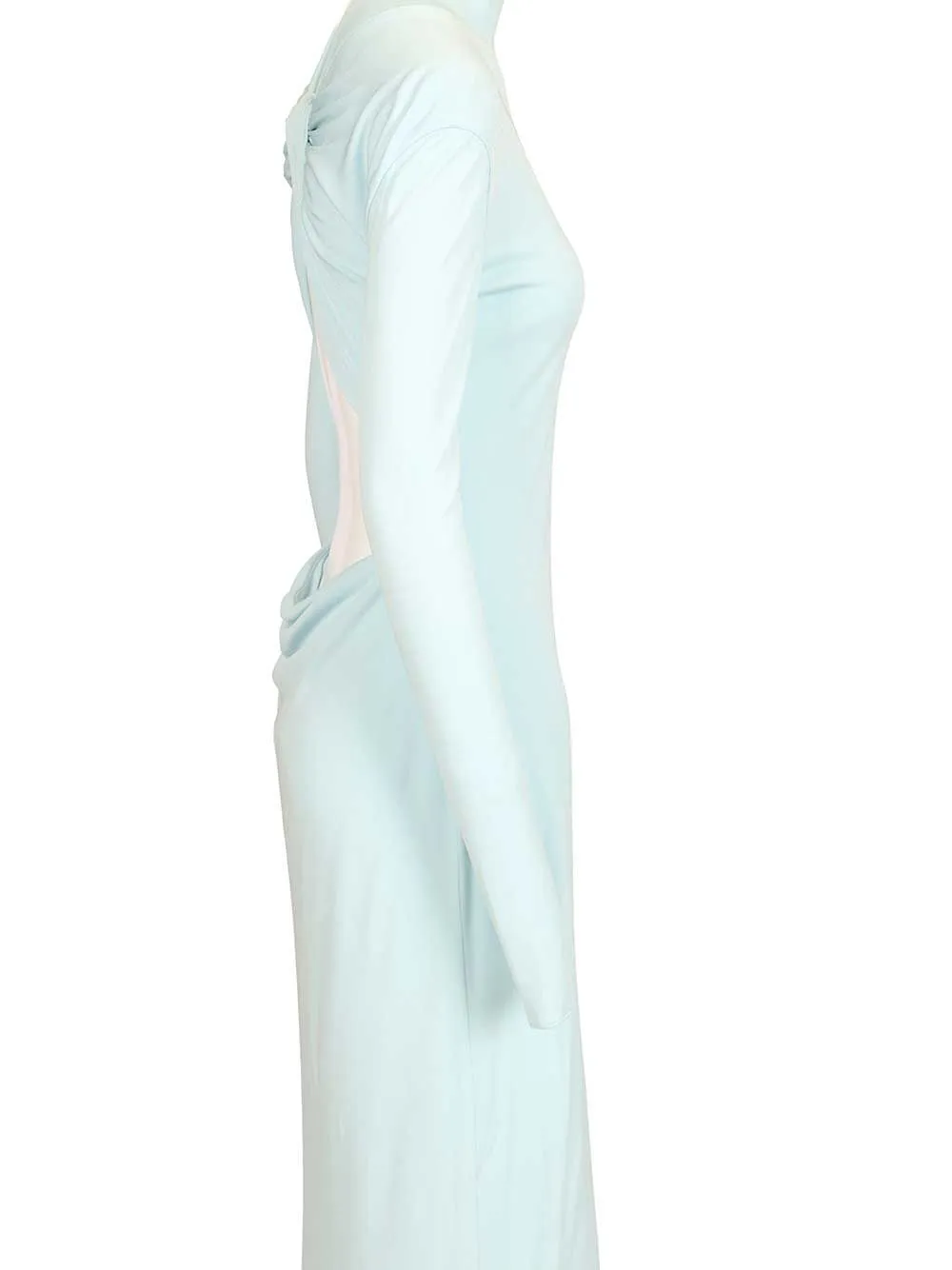 Tom Ford	Long-Sleeved Open-Back Train Gown