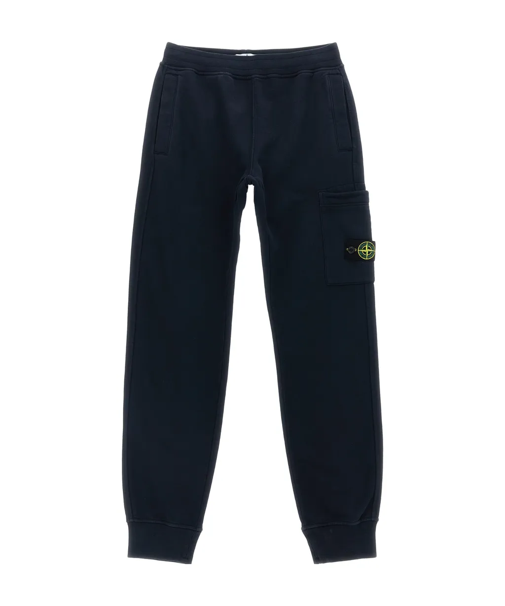 Stone Island Junior Logo Badge Sweatpants