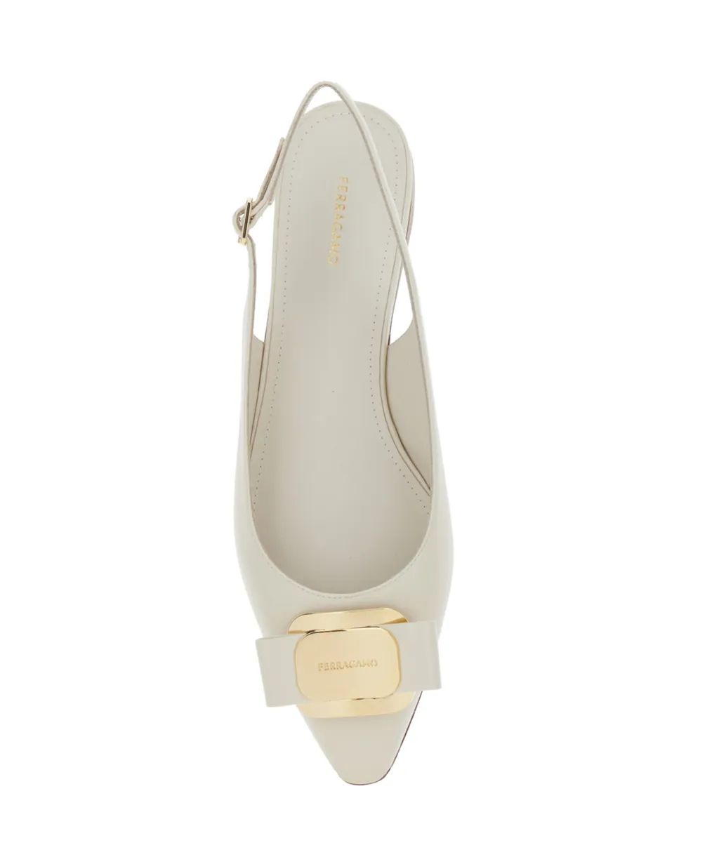 New Vara Plate Flat Slingback