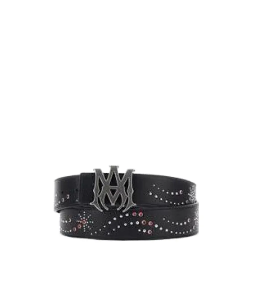 Amiri Logo Embellished Buckle Belt