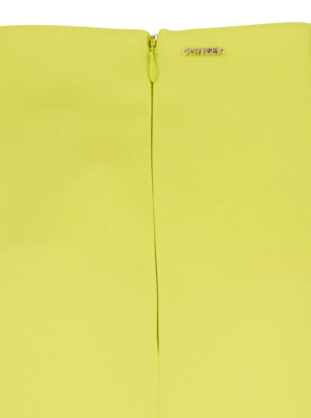 Twinset Logo Plaque Zipped Skirt