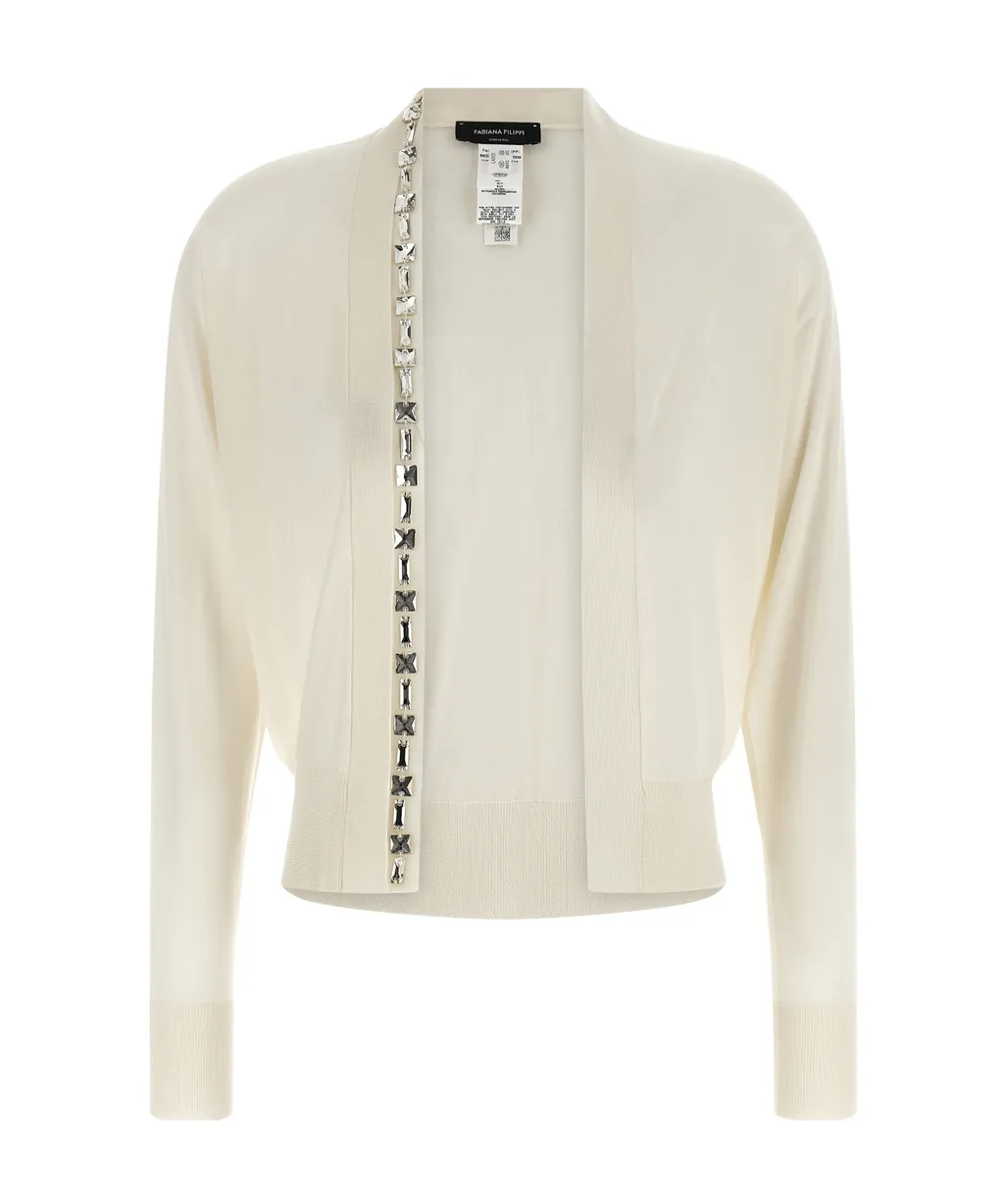 Fabiana Filippi Embellished Knitted Cardigan