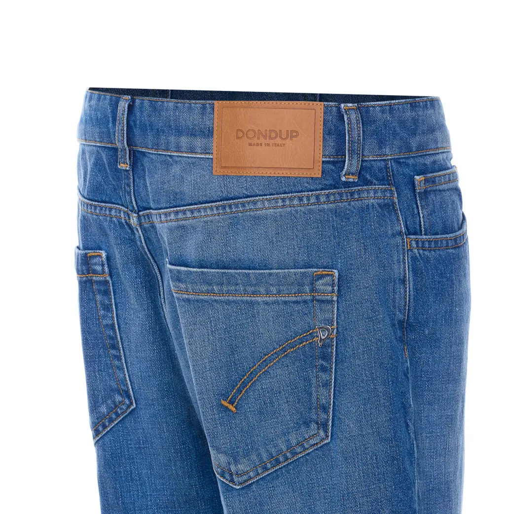 Dondup Waistband Loops Logo Patch Jeans