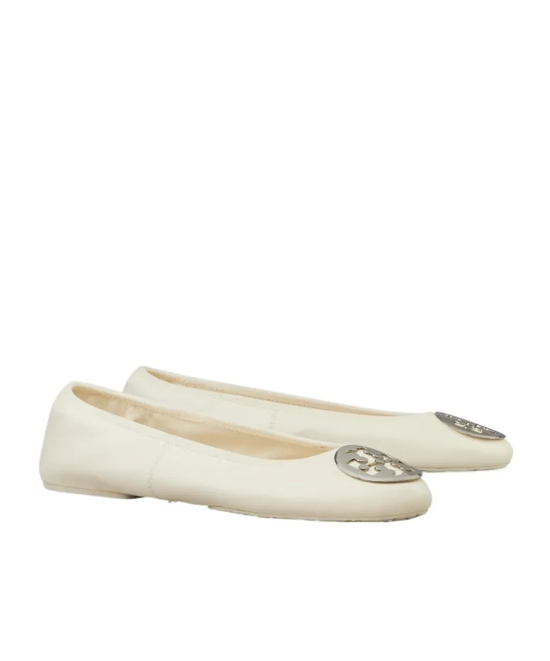 Tory Burch Logo Plaque Flat Shoes