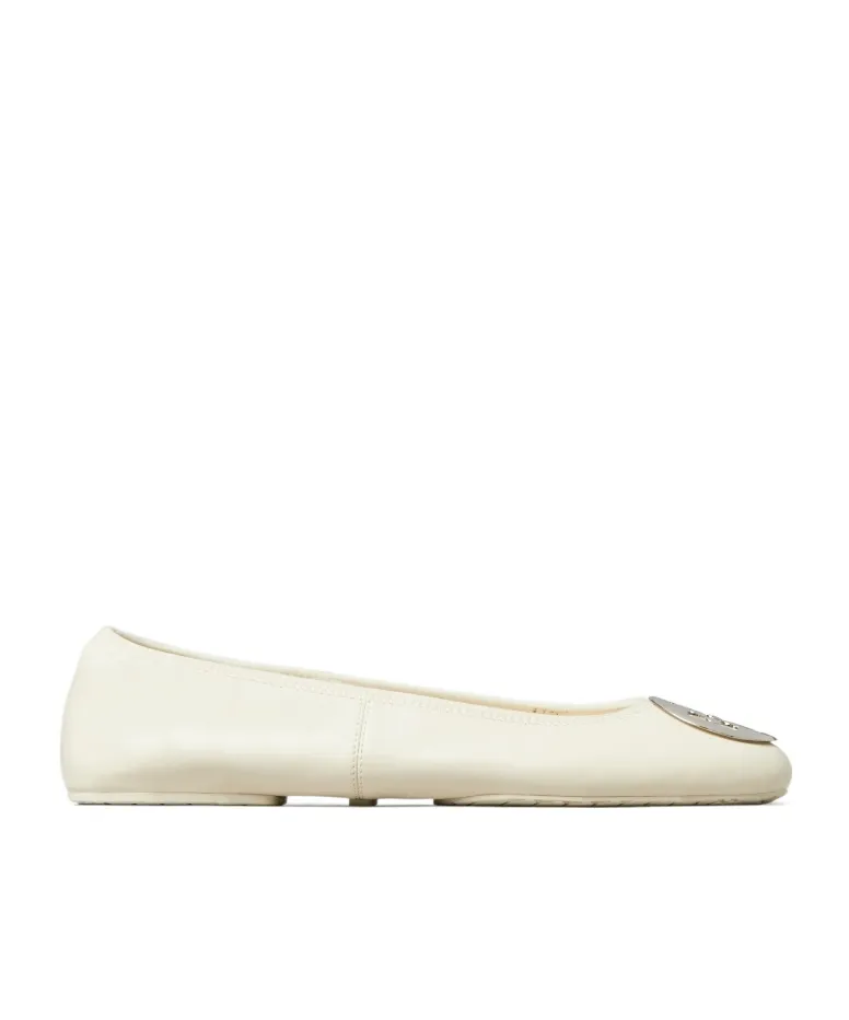 Tory Burch Logo Plaque Flat Shoes