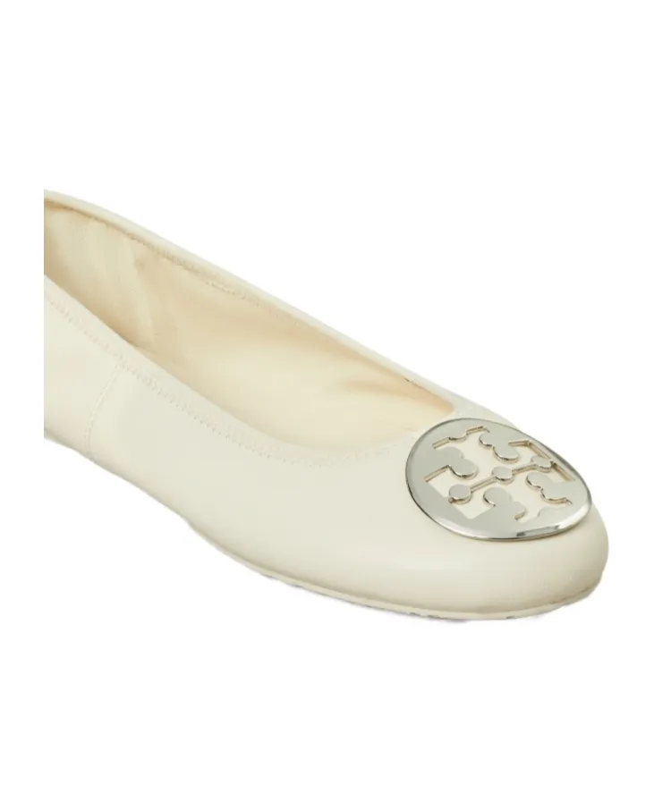 Tory Burch Logo Plaque Flat Shoes
