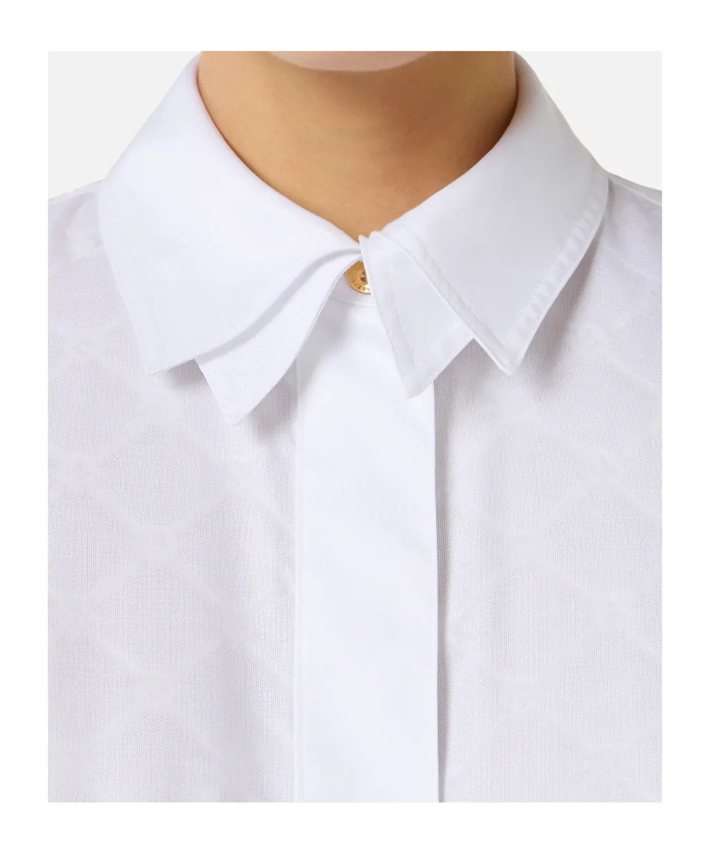 Elisabetta Franchi Cufflinks Jacquard Shirt