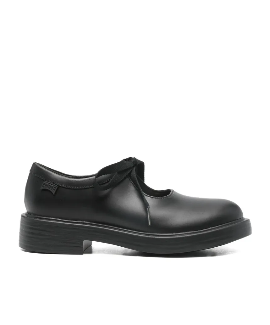 Ribbon Lace-Up Loafers