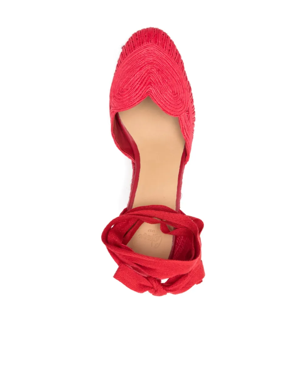 Straw-Woven Wedge Heels