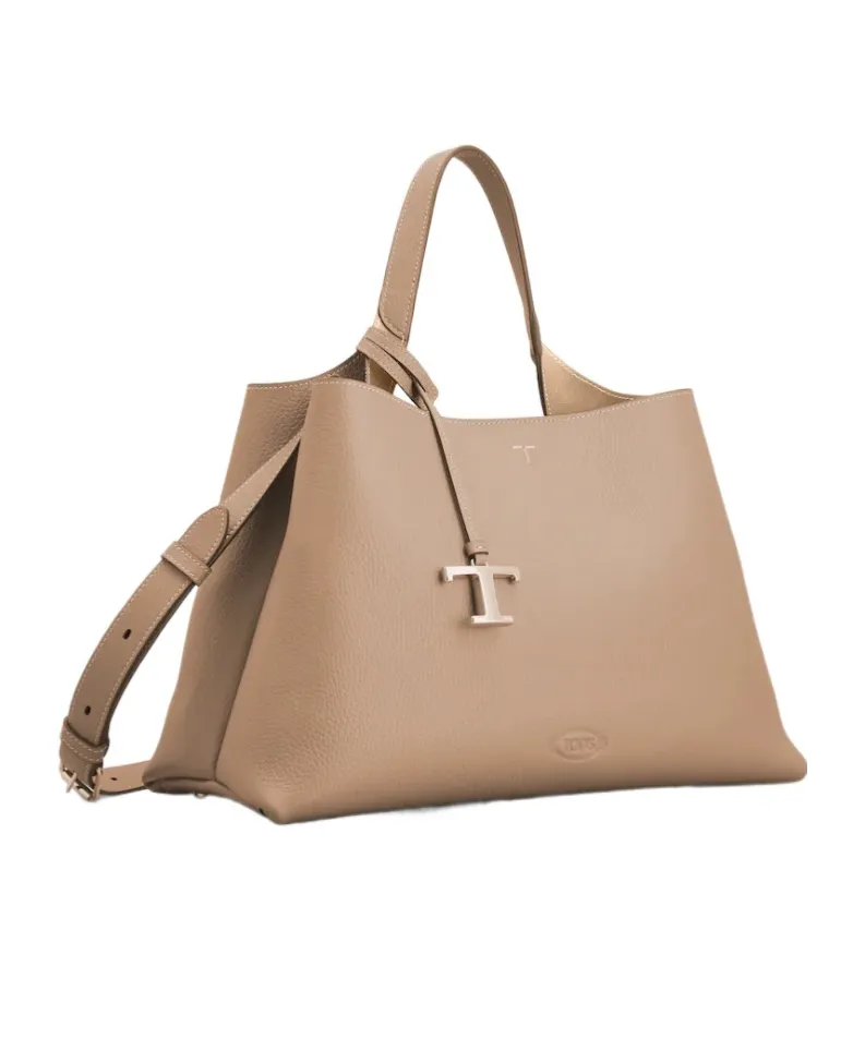 Tod's Logo Embossed Top Handle Bag