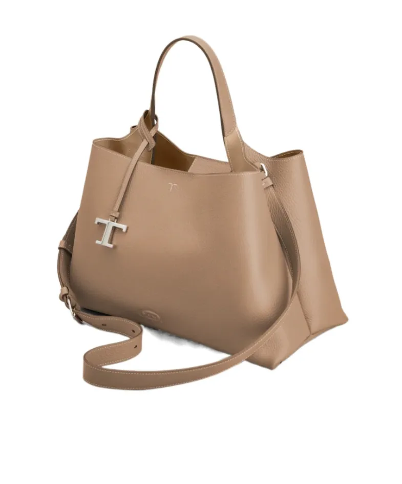Tod's Logo Embossed Top Handle Bag