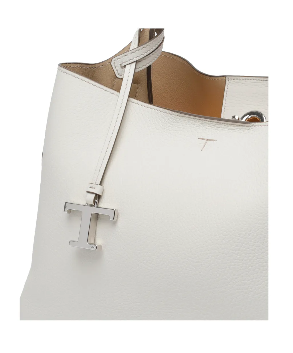 Tod's Logo Embossed Top Handle Bag