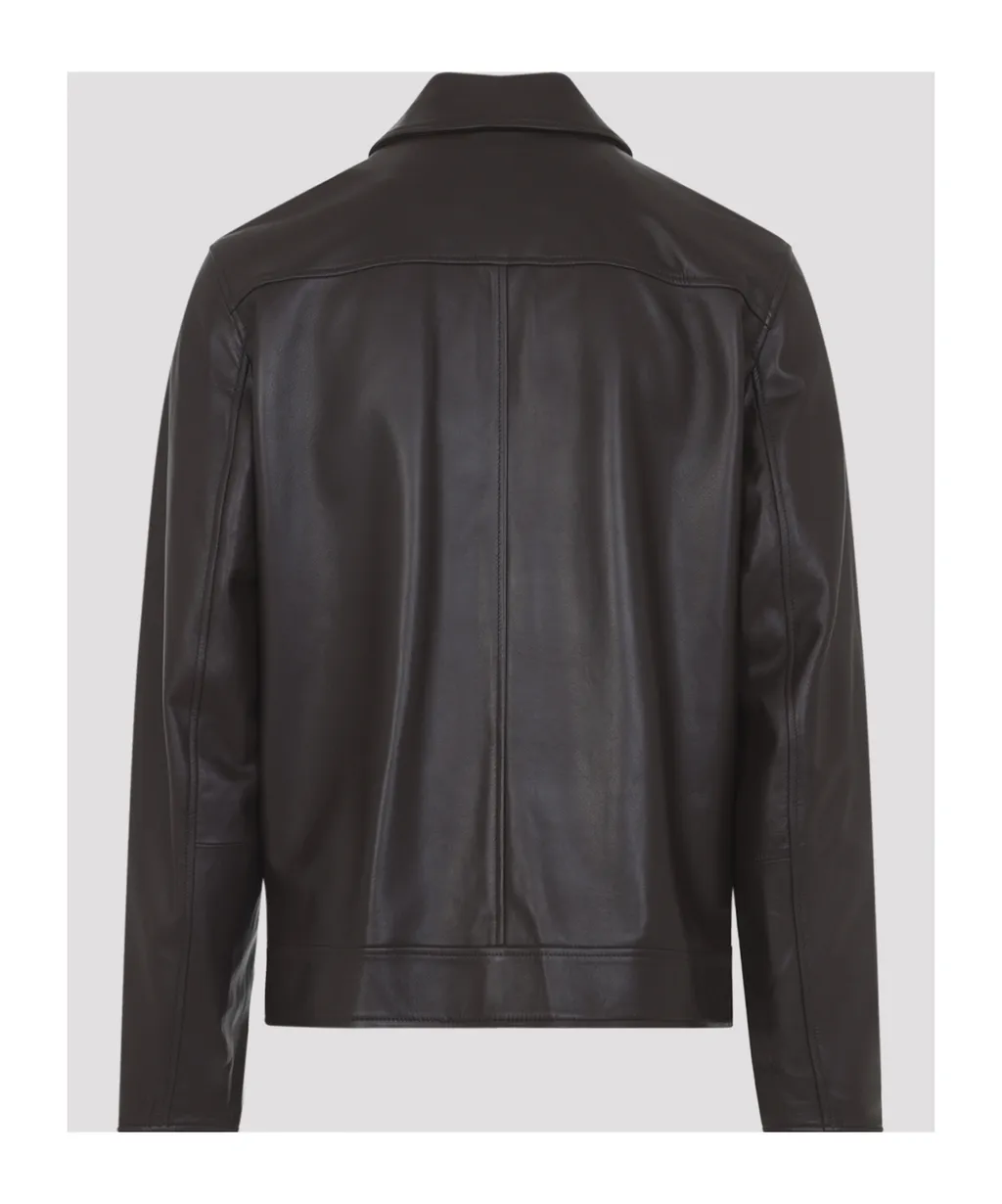Paul Smith Zip-Up Leather Jacket