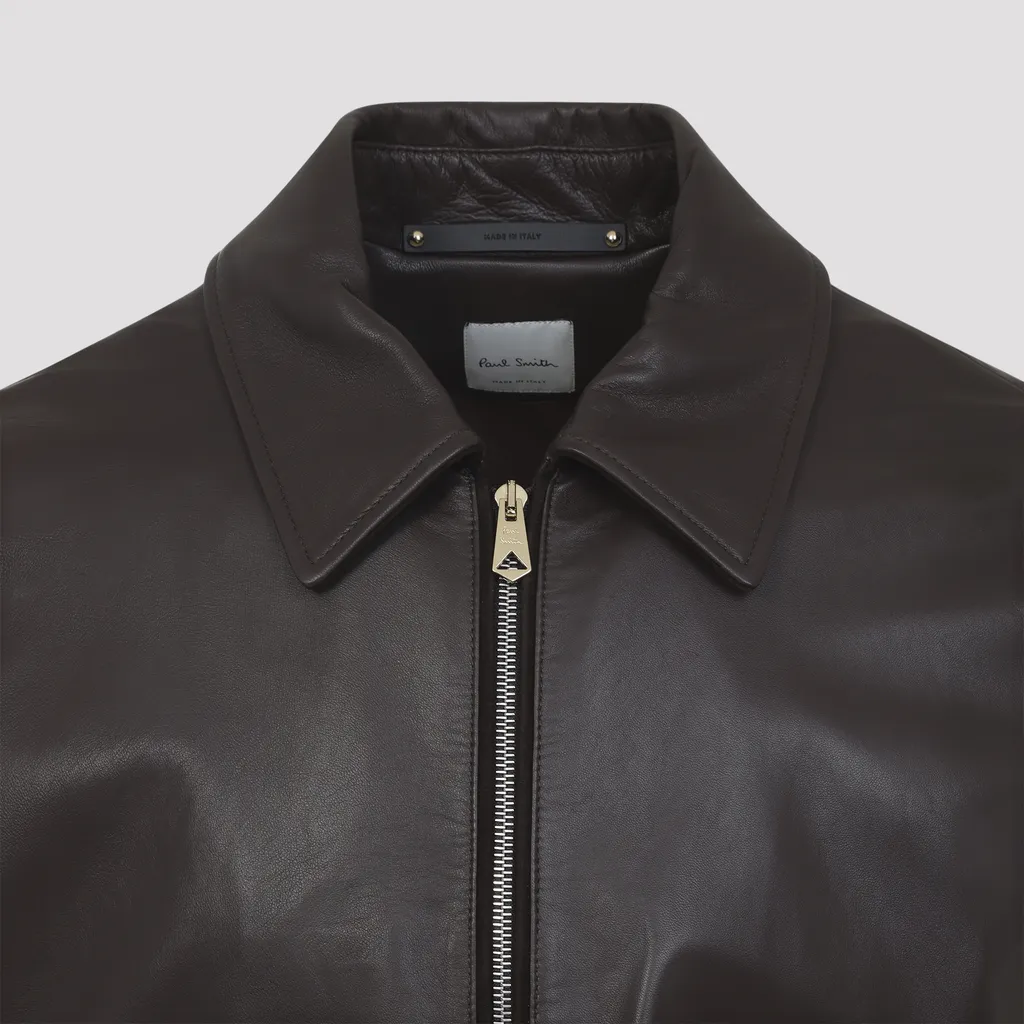 Paul Smith Zip-Up Leather Jacket