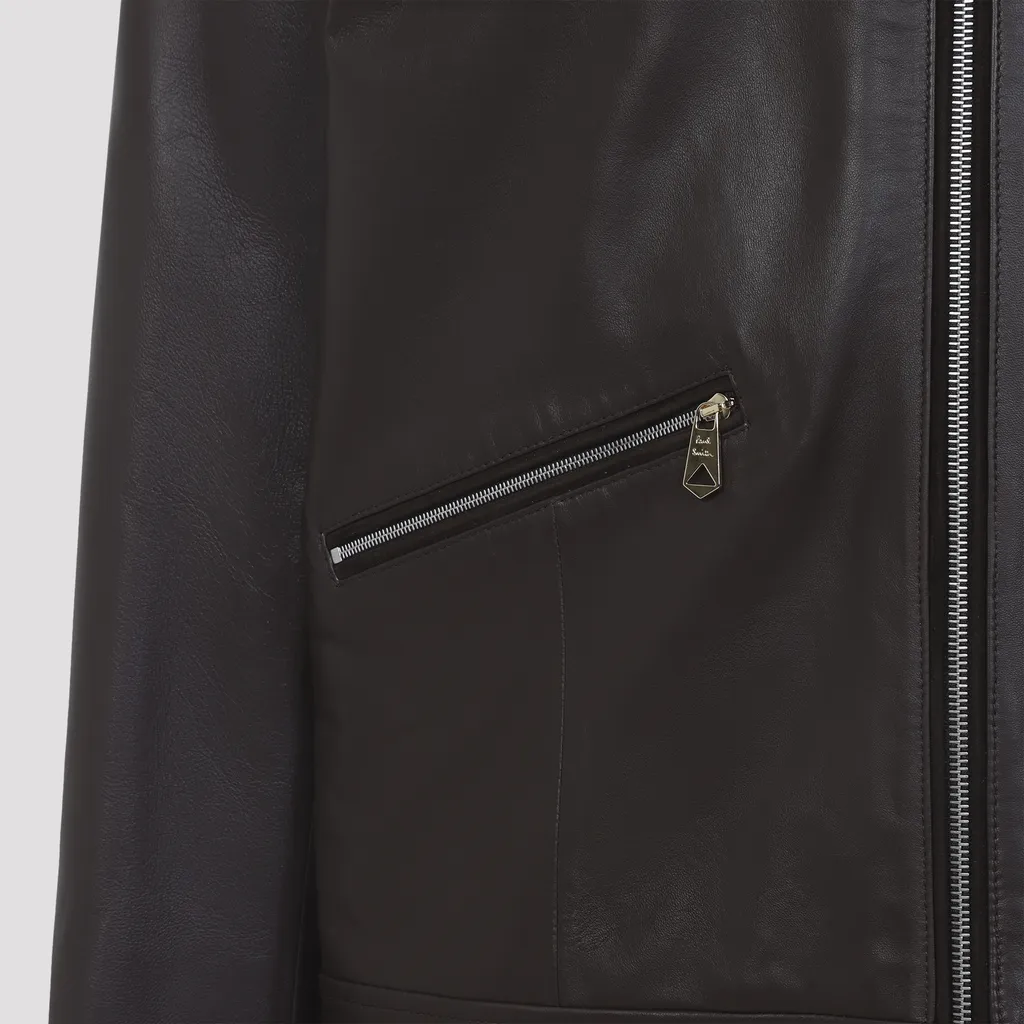 Paul Smith Zip-Up Leather Jacket