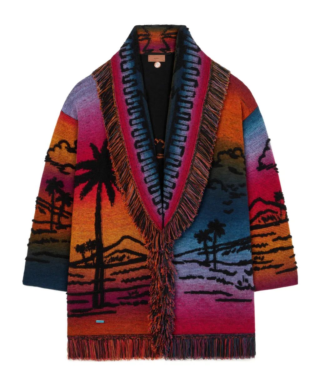 Sunset Stories Fringed Cardi-Coat