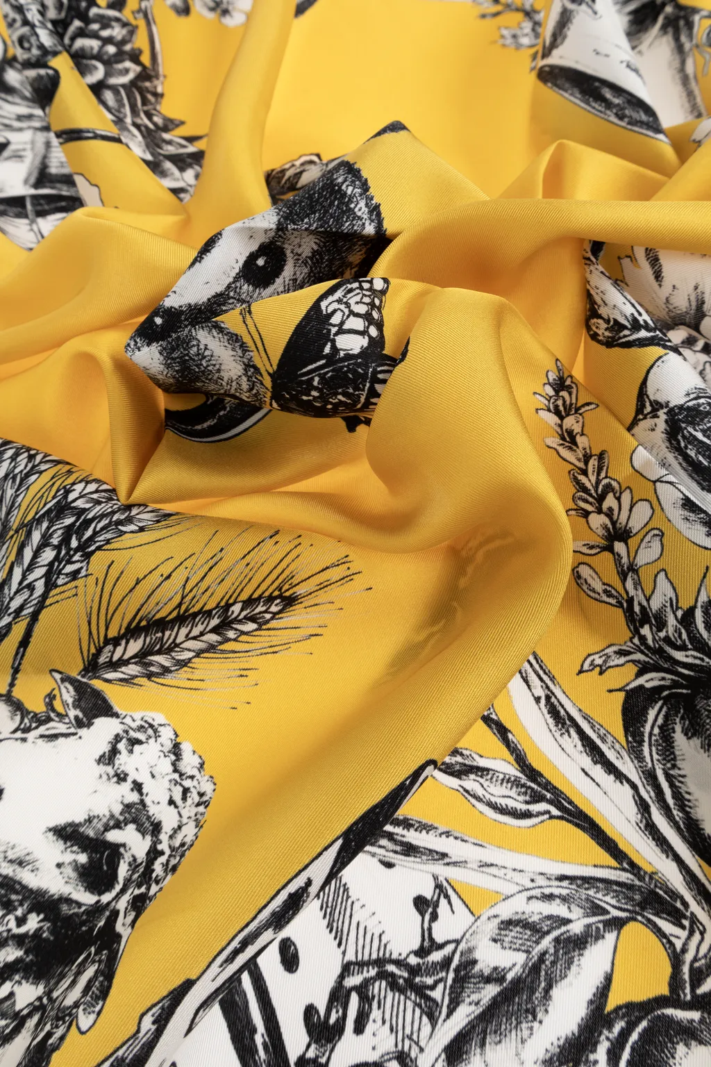 Moschino Illustrated Print Scarf